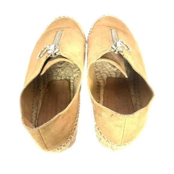 Alexander Wang Tan Devon Suede Espadrille Flats - Picture 9 of 12